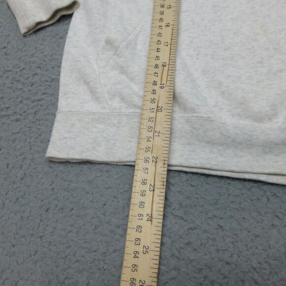 Nike Hoodie Womens XS Gray Sweatshirt Swoosh Pullover Lightweight High Neck - Picture 9 of 10